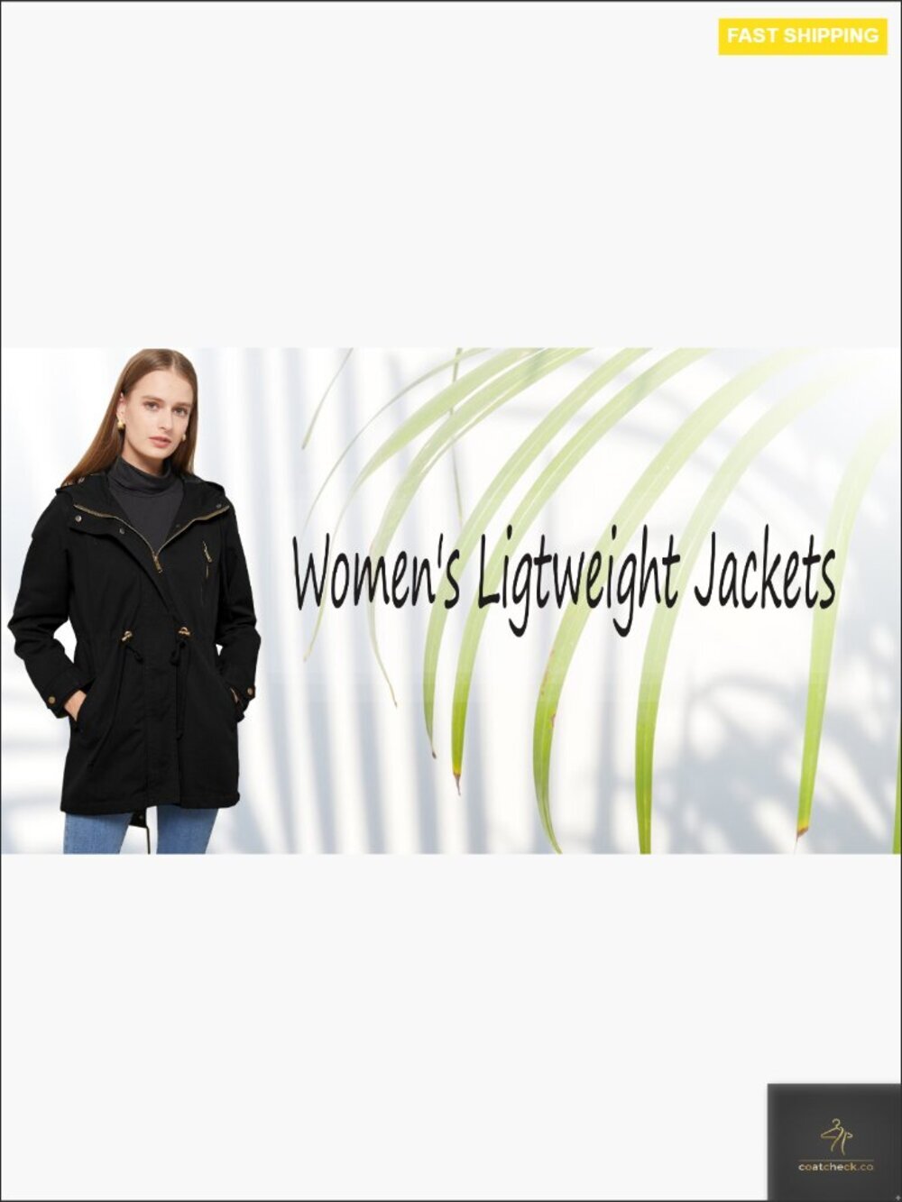 Utility Anorak Jacket Lightweight Hooded Zip Up Casual Fall Coat with Pockets - Picture 7 of 7